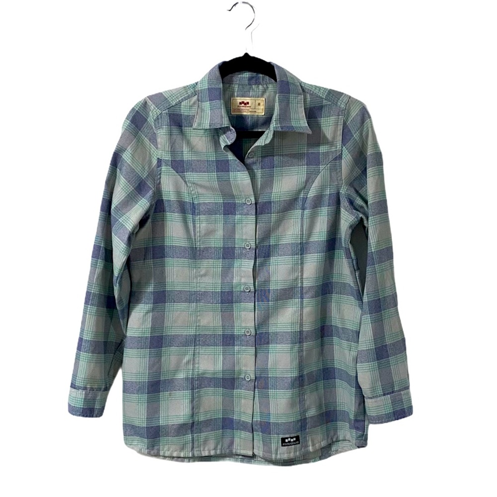 Foursquare Purple & Green Plaid Button Down | S